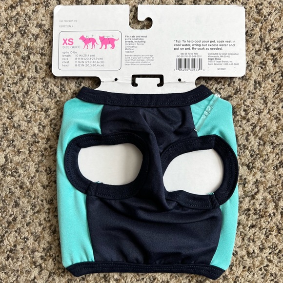 Boots & Barkley Dog Boots Barkley Cooling Dog And Cat Vest Blue Xs